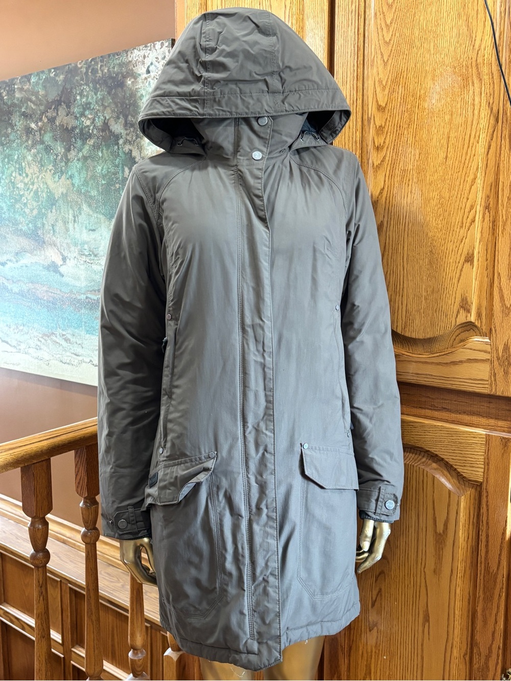 Columbia Hooded Trench Coat, Winter Jacket.